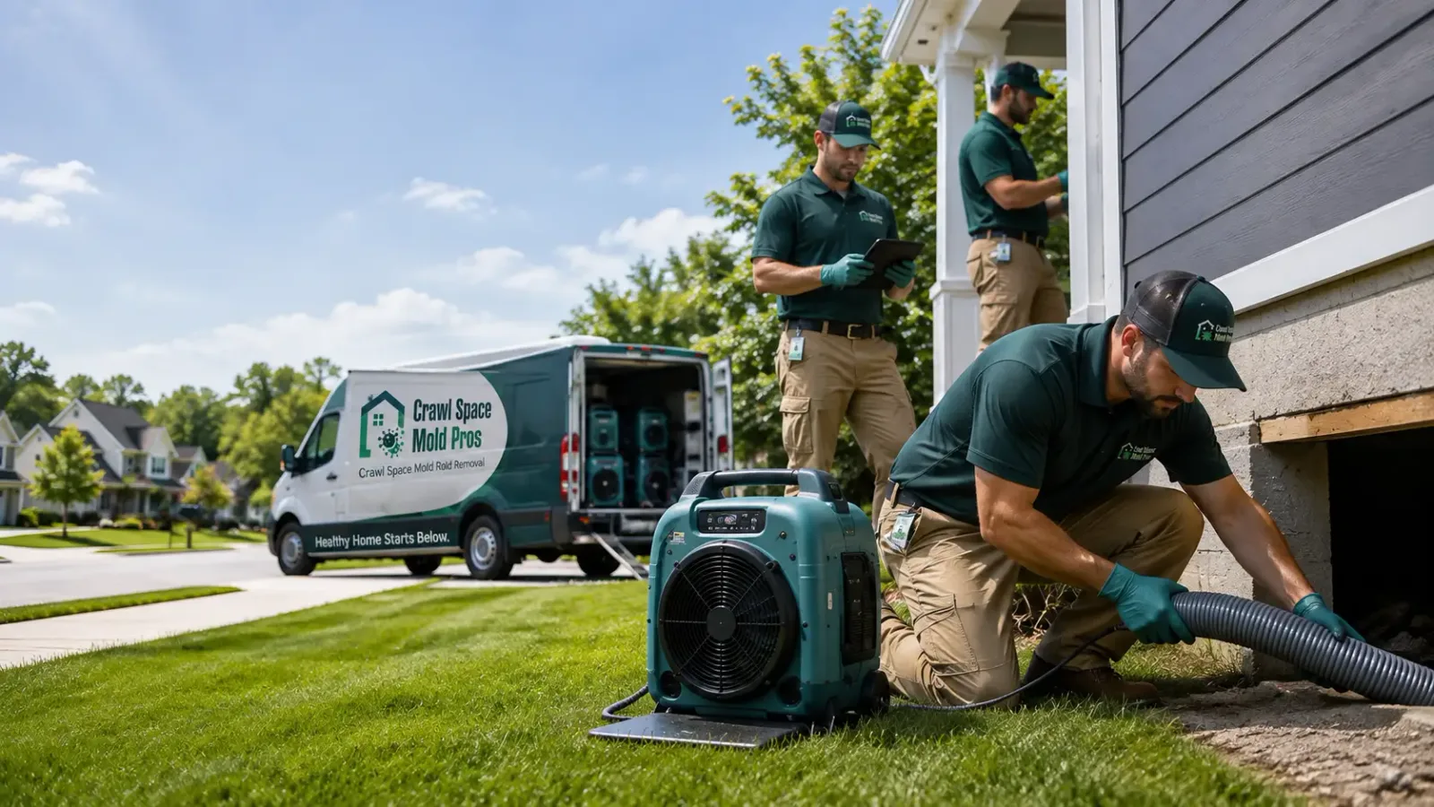 Crawl Space Mold Removal in Omro, WI